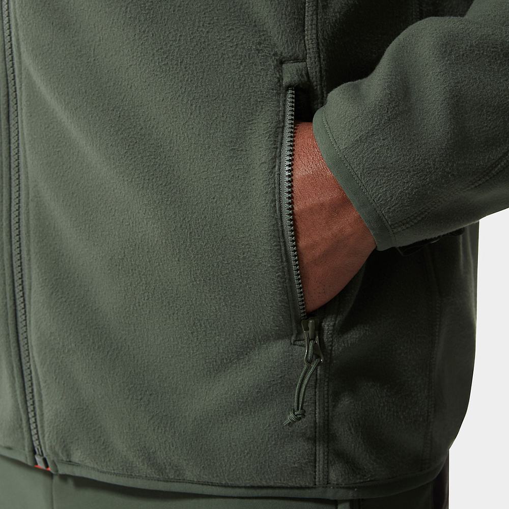 Fleece Mikiny The North Face 100 Glacier Full-Zip Panske Olivovo Zelená Zelene | VBM-709158