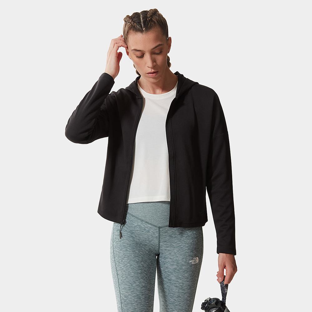 Fleece Mikiny The North Face Active Trailove Basin Zip-Up Damske Čierne | KVF-690714
