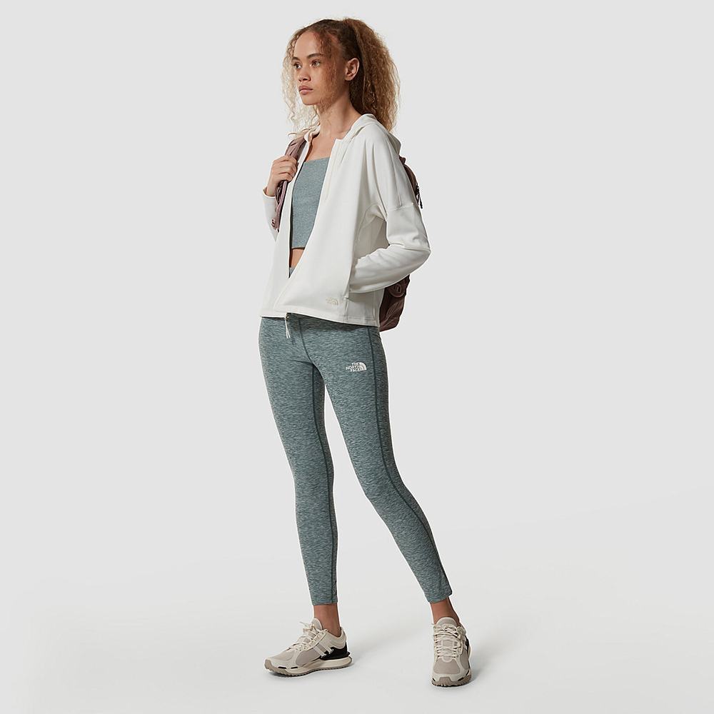 Fleece Mikiny The North Face Active Trailove Basin Zip-Up Damske Biele | MOZ-759642