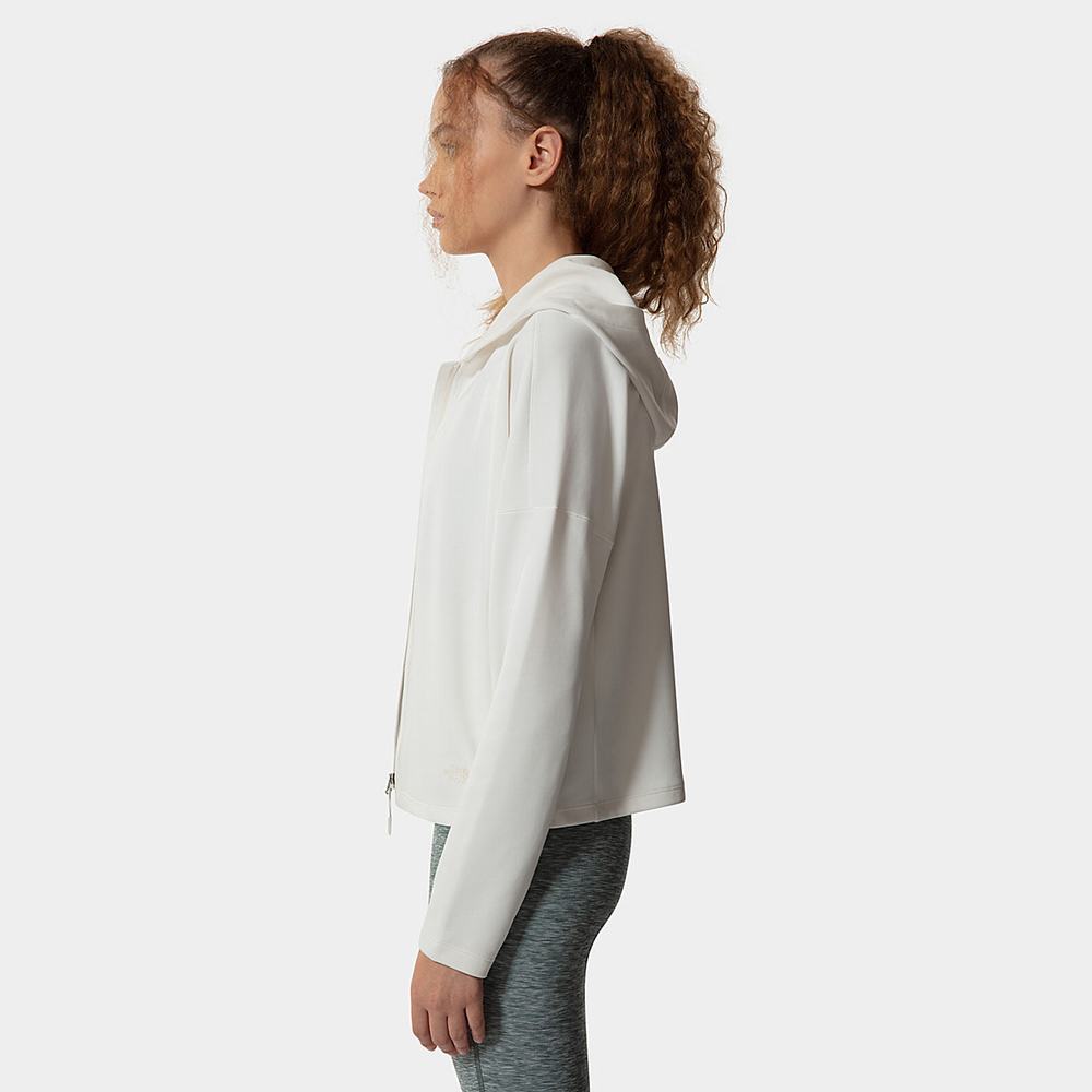 Fleece Mikiny The North Face Active Trailove Basin Zip-Up Damske Biele | MOZ-759642