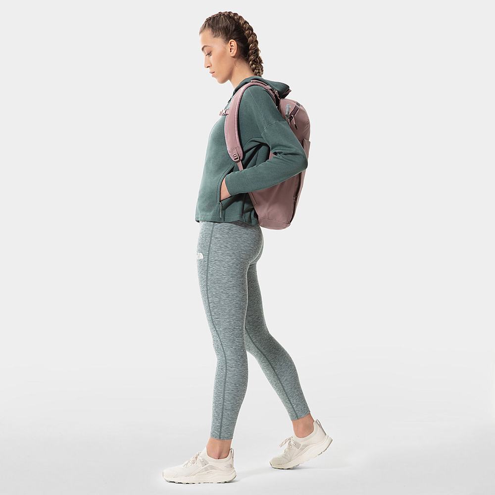 Fleece Mikiny The North Face Active Trailove Basin Zip-Up Damske Zelene | TMW-534067