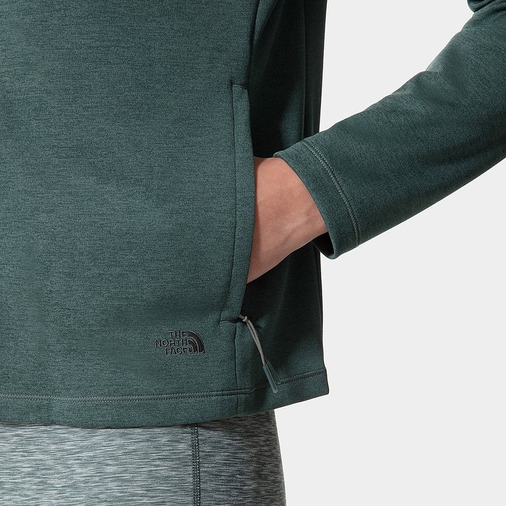 Fleece Mikiny The North Face Active Trailove Basin Zip-Up Damske Zelene | TMW-534067