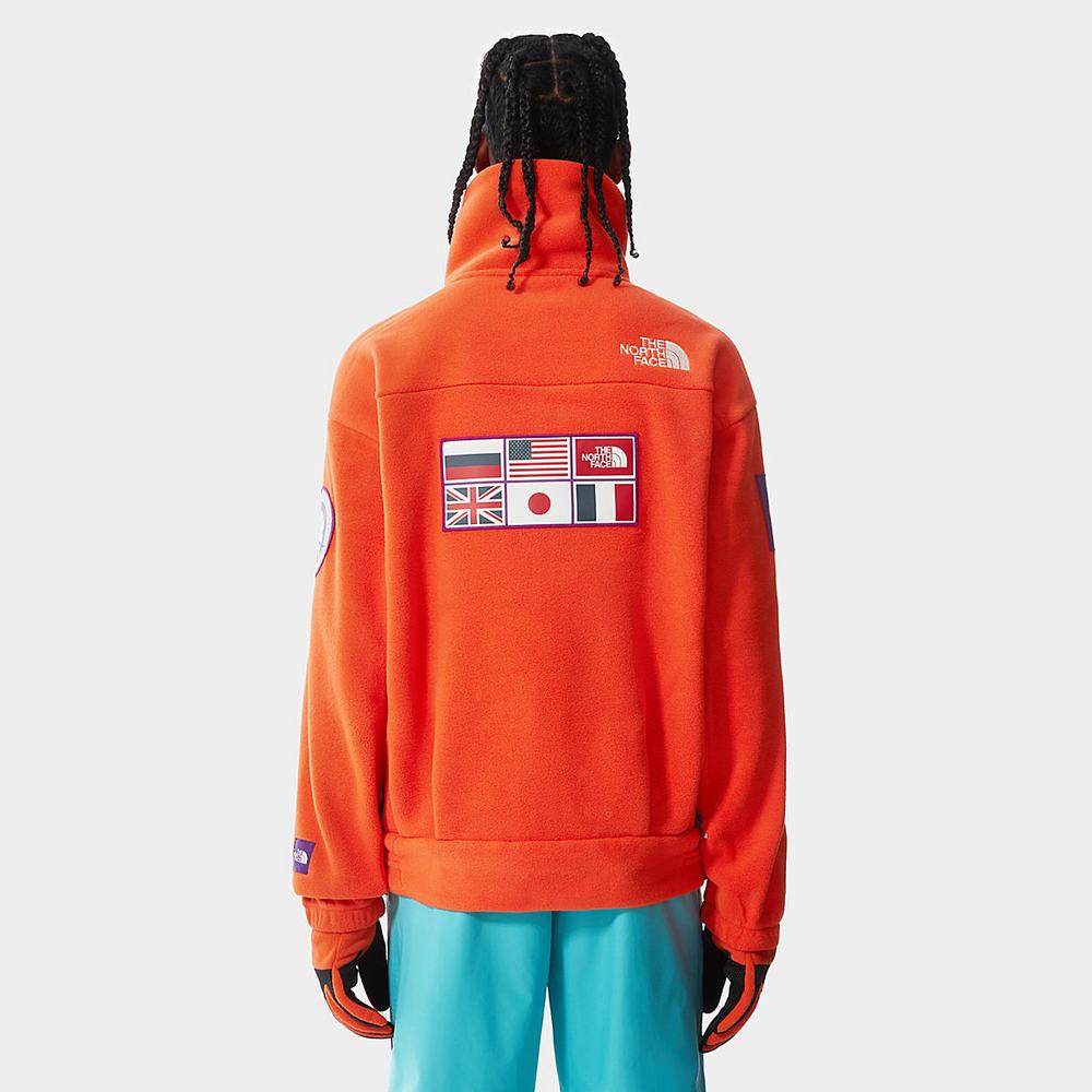 Fleece Mikiny The North Face CTAE Panske Červené Oranžové | JFA-278561