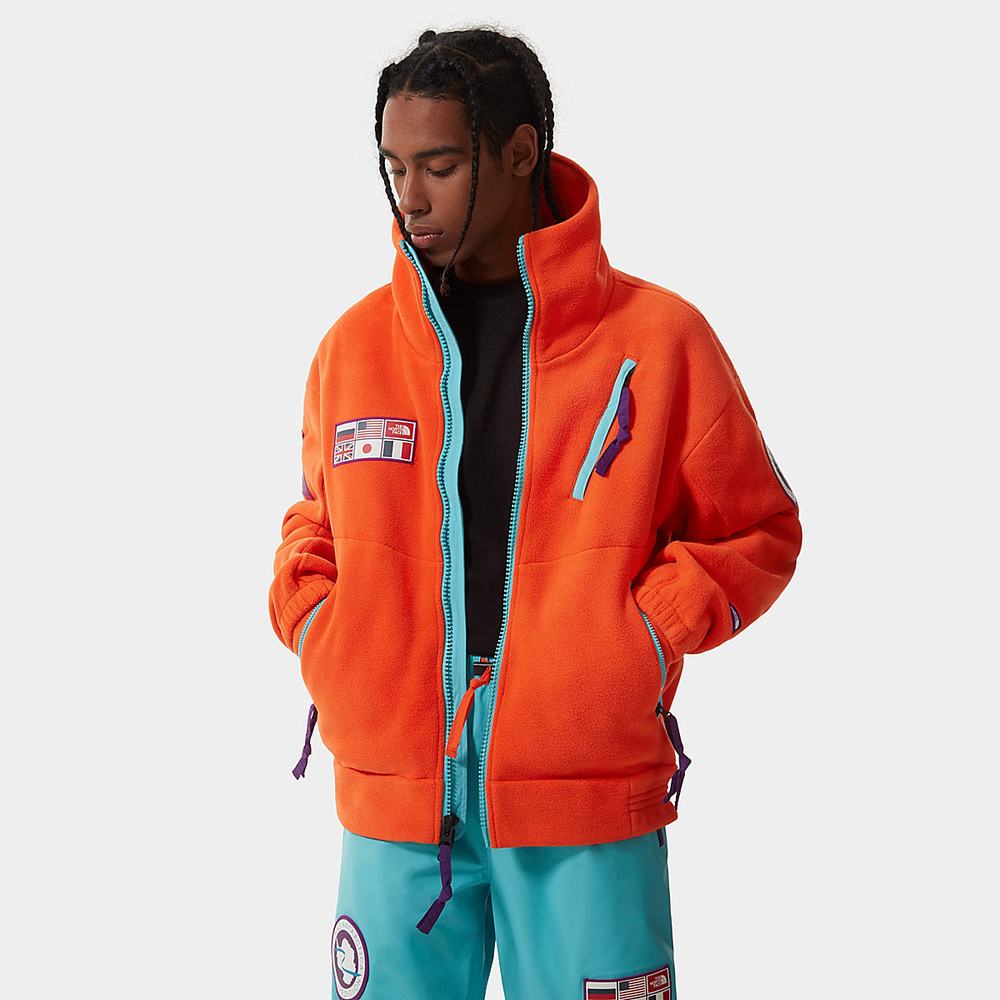 Fleece Mikiny The North Face CTAE Panske Červené Oranžové | JFA-278561