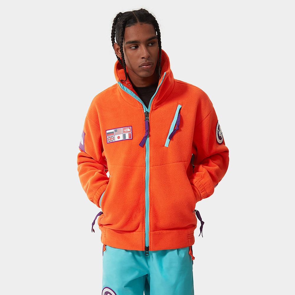 Fleece Mikiny The North Face CTAE Panske Červené Oranžové | JFA-278561