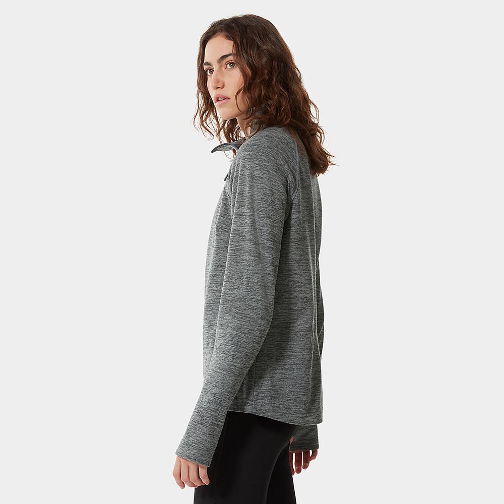 Fleece Mikiny The North Face Canyonlands ¼ Zip Damske Siva | DST-895016