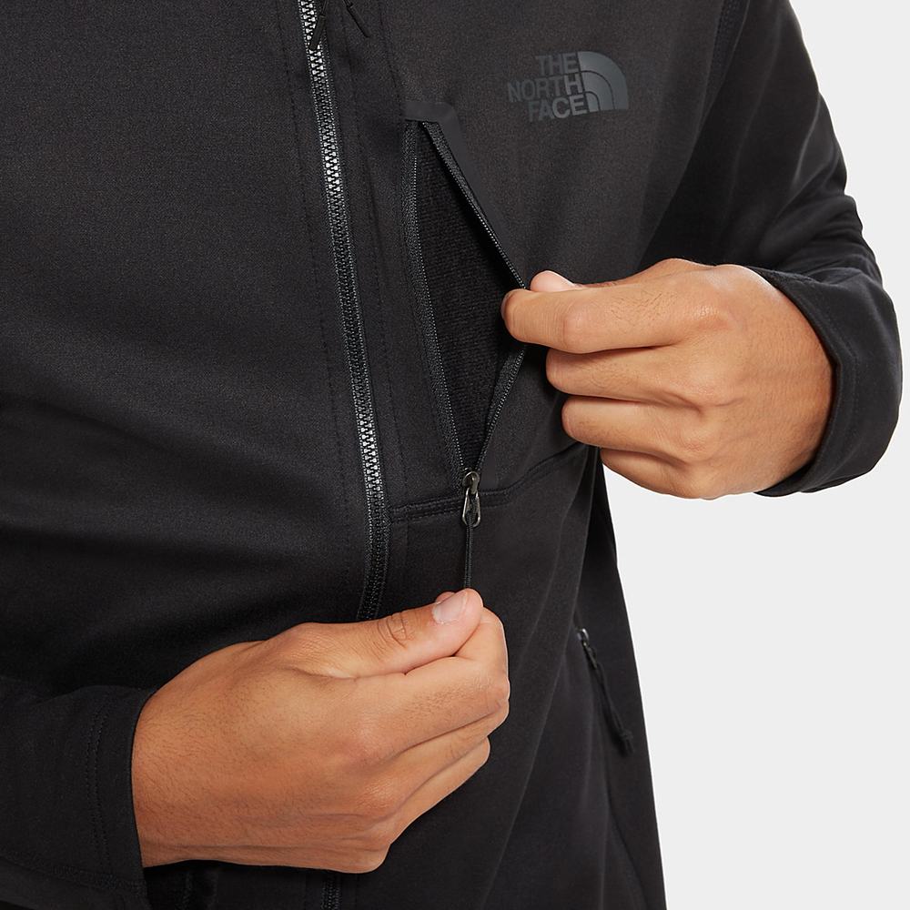 Fleece Mikiny The North Face Canyonlands S Kapucňou Panske Čierne | PKM-928356