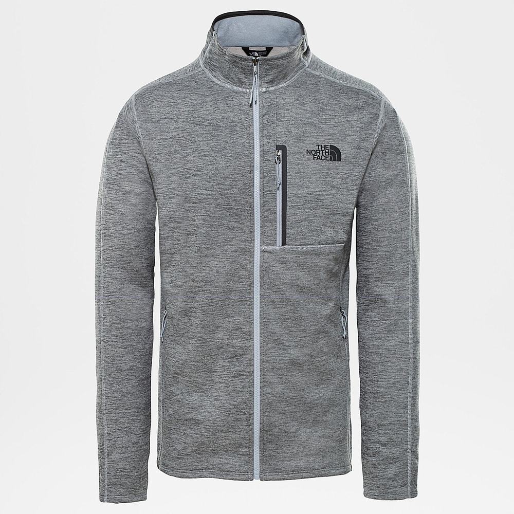 Fleece Mikiny The North Face Canyonlands Panske Siva | SMD-483701