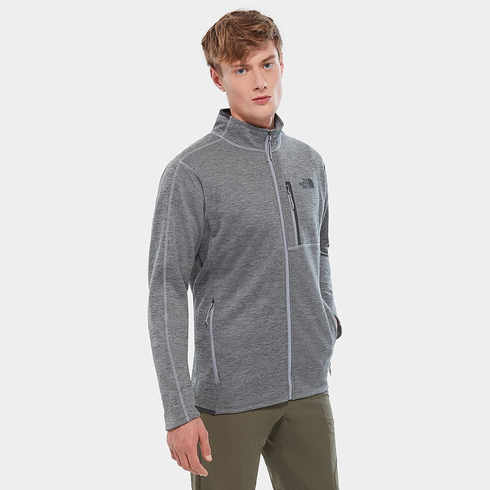Fleece Mikiny The North Face Canyonlands Panske Siva | SMD-483701