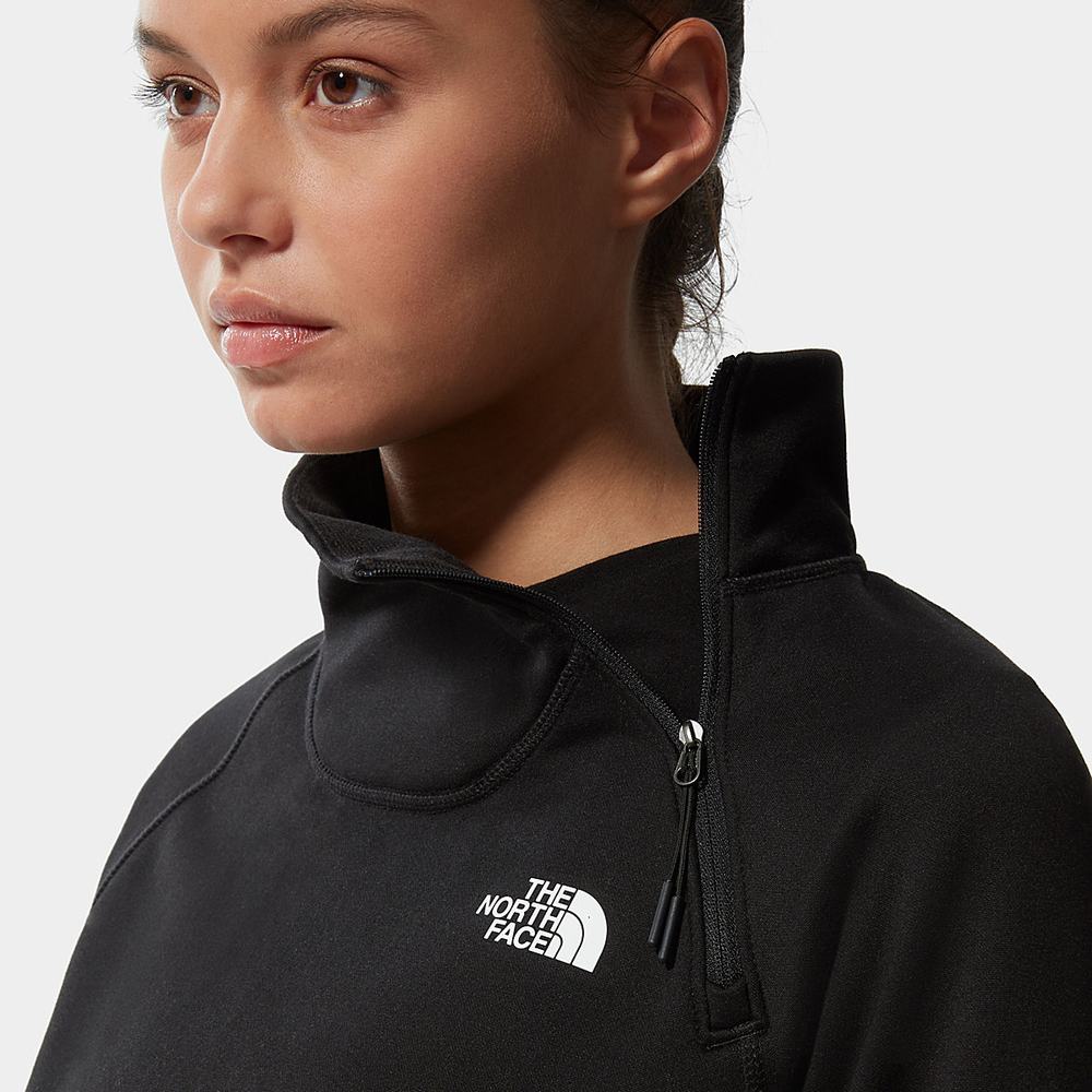 Fleece Mikiny The North Face Canyonlands ¼ Zip Damske Čierne | UZP-209361