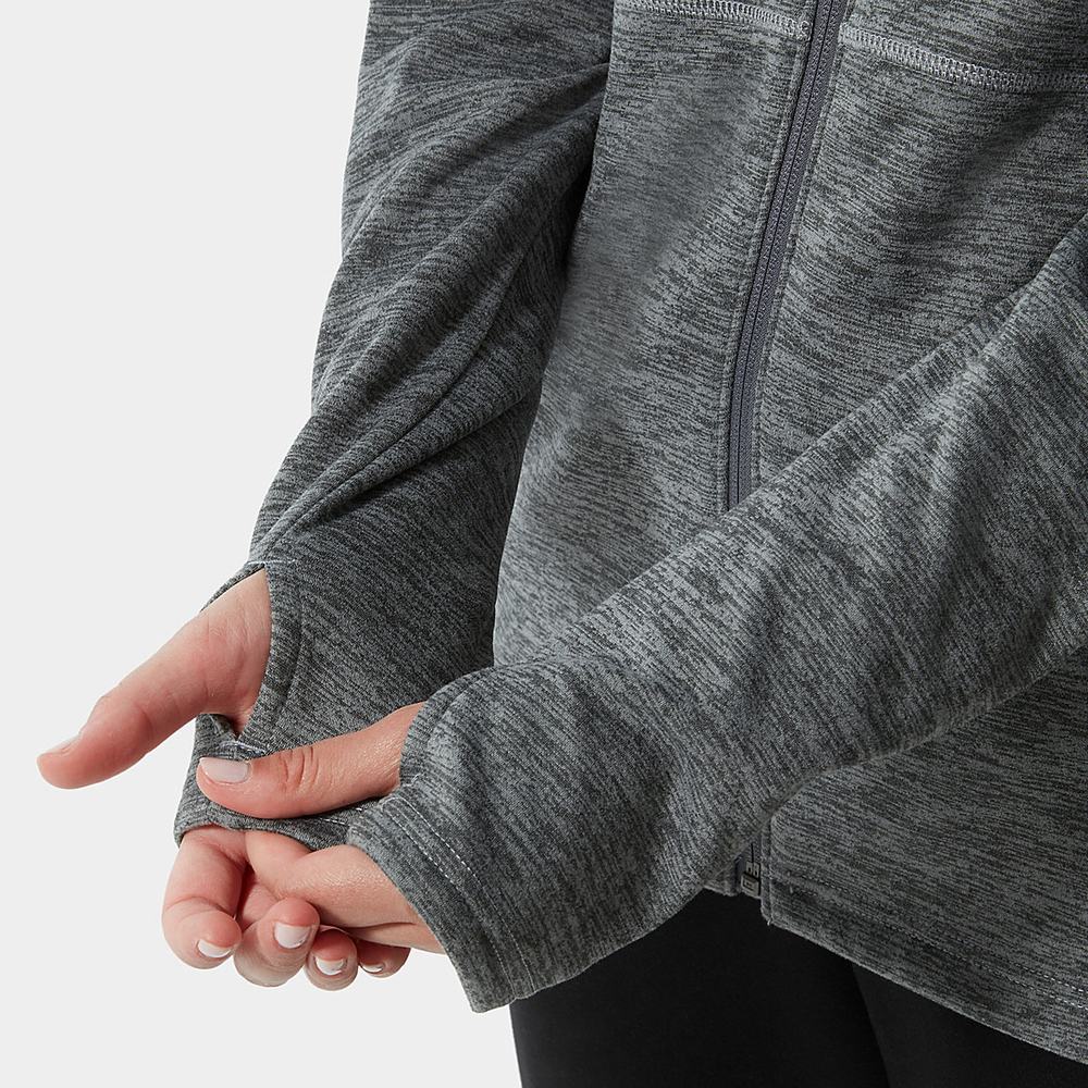 Fleece Mikiny The North Face Canyonlands S Kapucňou Damske Siva | XWC-037698