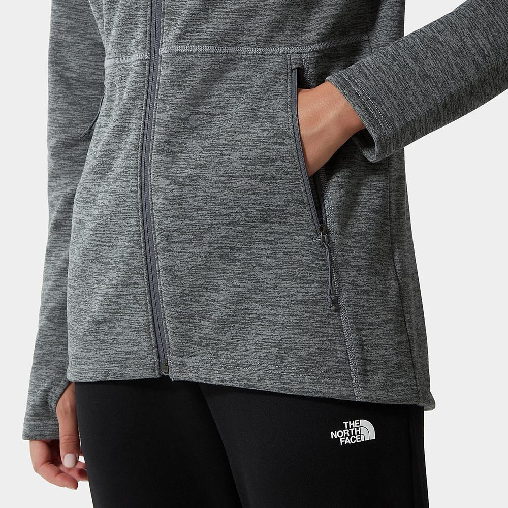 Fleece Mikiny The North Face Canyonlands S Kapucňou Damske Siva | XWC-037698