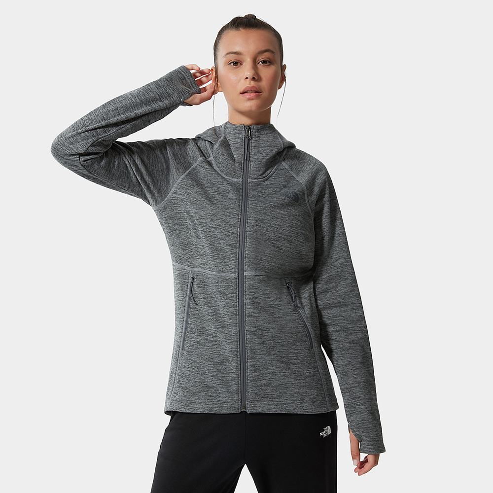 Fleece Mikiny The North Face Canyonlands S Kapucňou Damske Siva | XWC-037698