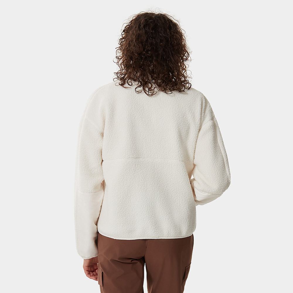 Fleece Mikiny The North Face Cragmont Damske Biele | AJC-547321