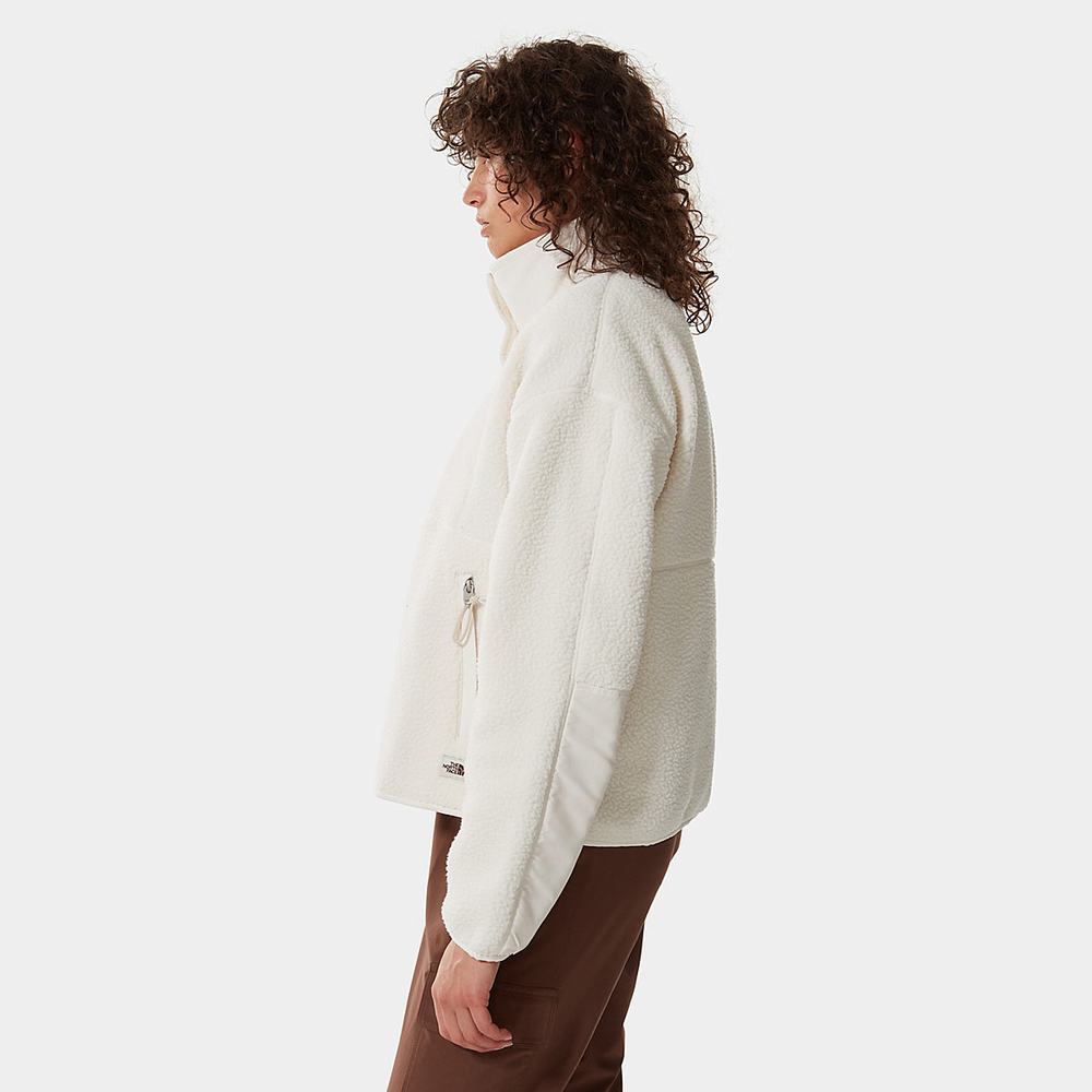 Fleece Mikiny The North Face Cragmont Damske Biele | AJC-547321