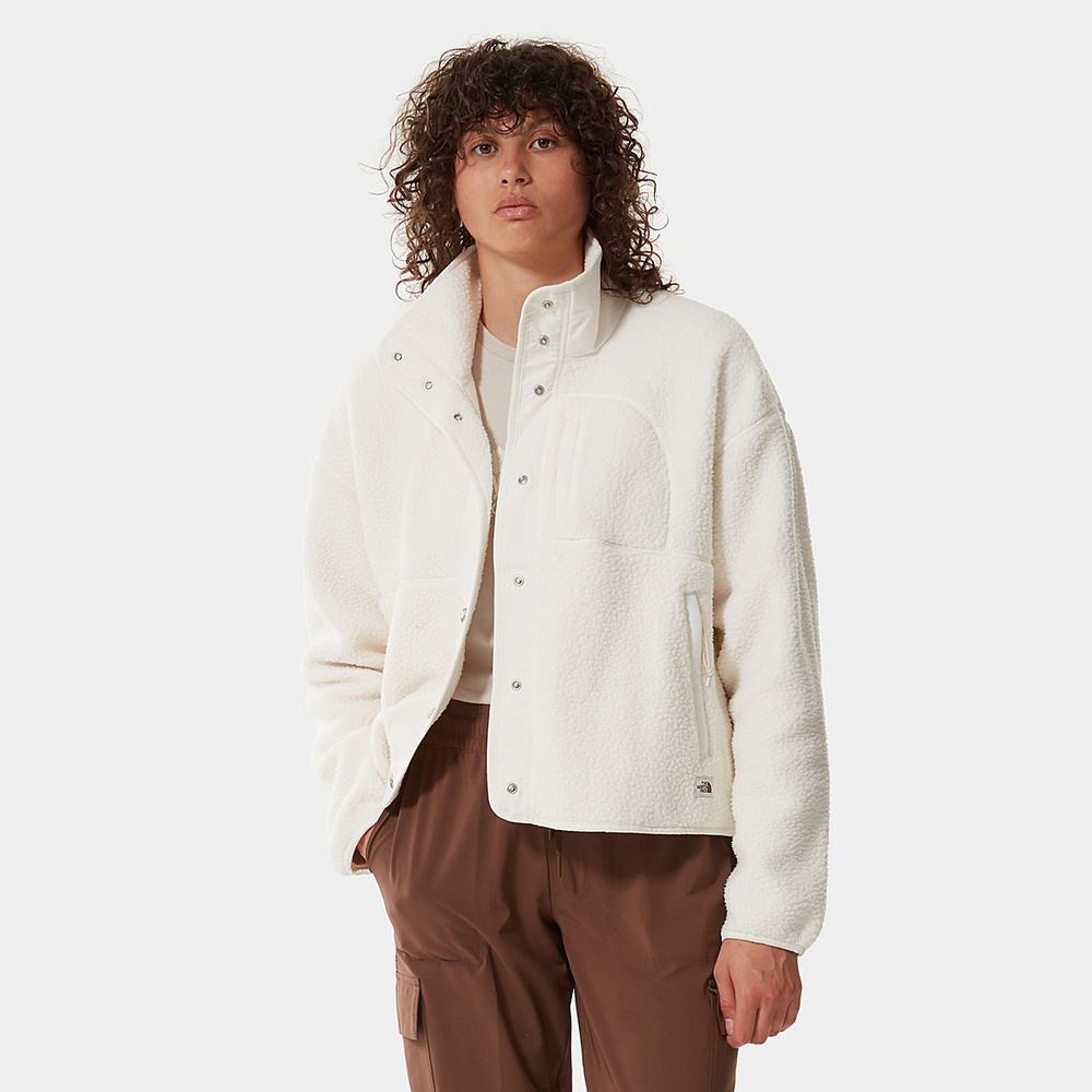 Fleece Mikiny The North Face Cragmont Damske Biele | AJC-547321