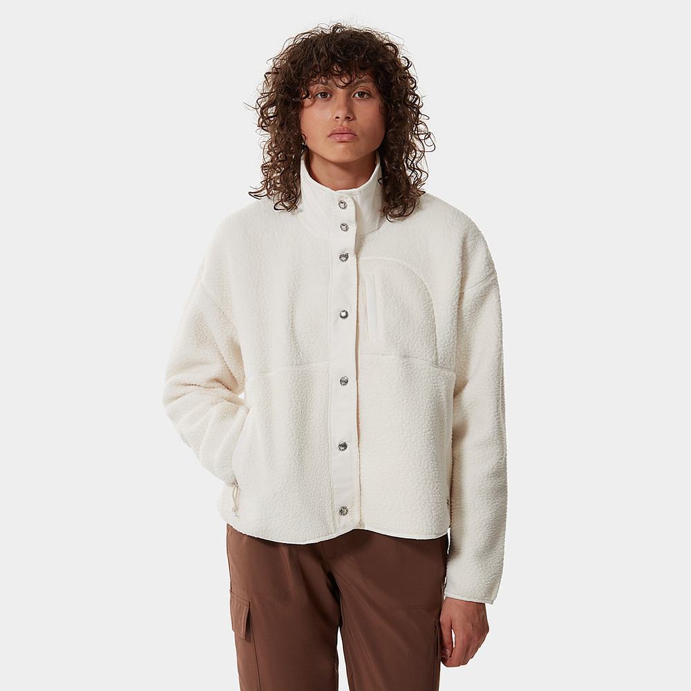 Fleece Mikiny The North Face Cragmont Damske Biele | AJC-547321