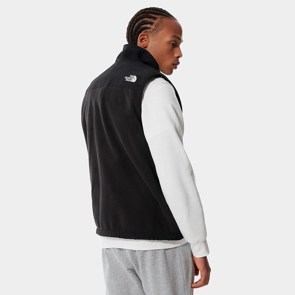 Fleece Mikiny The North Face Denali Gilet Panske Čierne | RPL-152037