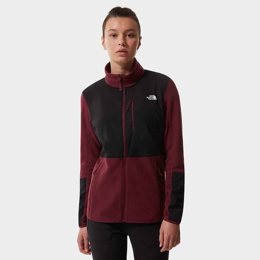 Fleece Mikiny The North Face Diablo Stredná Vrstva Damske Červené Čierne | GHZ-847156