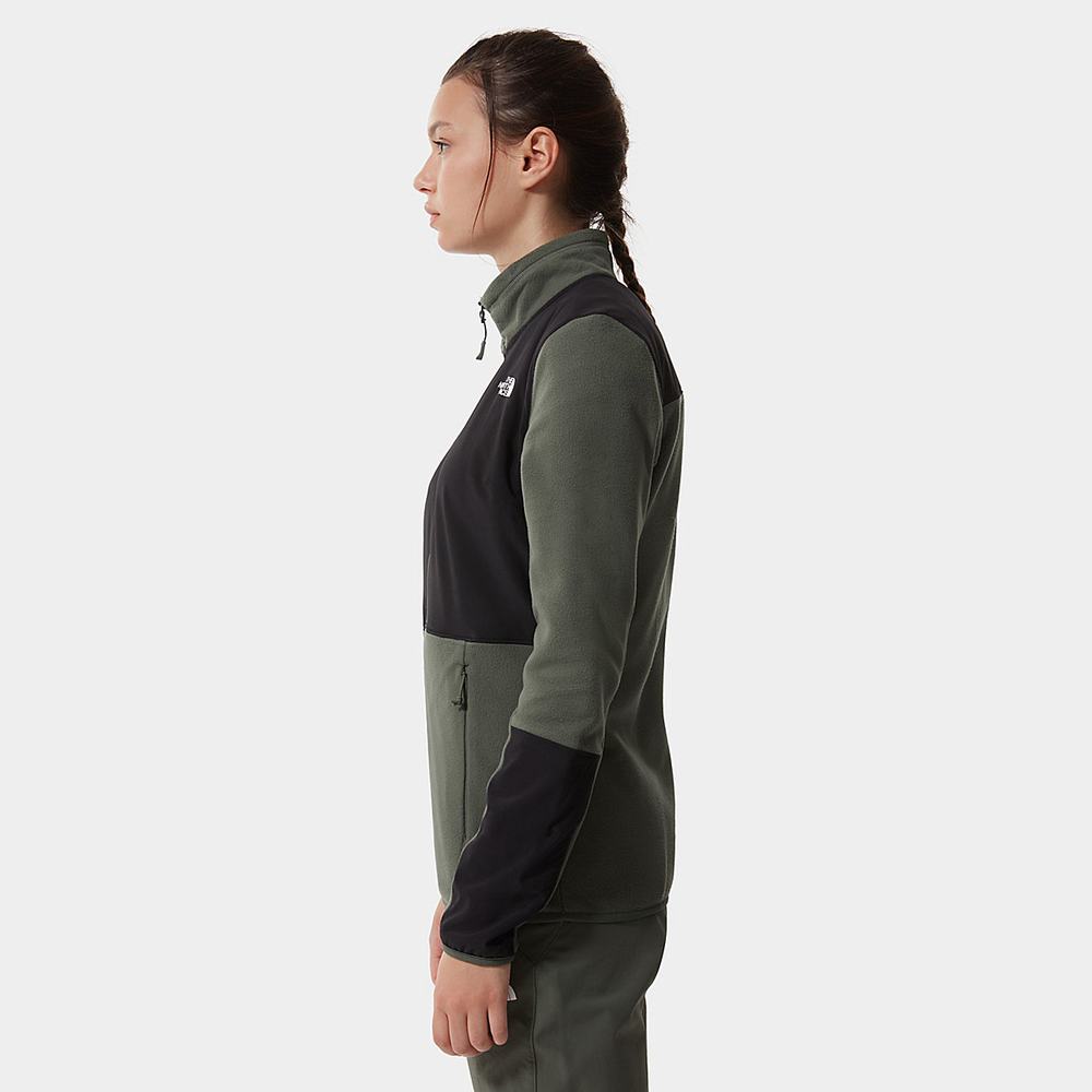 Fleece Mikiny The North Face Diablo Stredná Vrstva Quarter-Zip Damske Čierne | SAG-790651