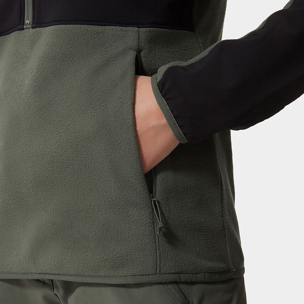 Fleece Mikiny The North Face Diablo Stredná Vrstva Quarter-Zip Damske Čierne | SAG-790651