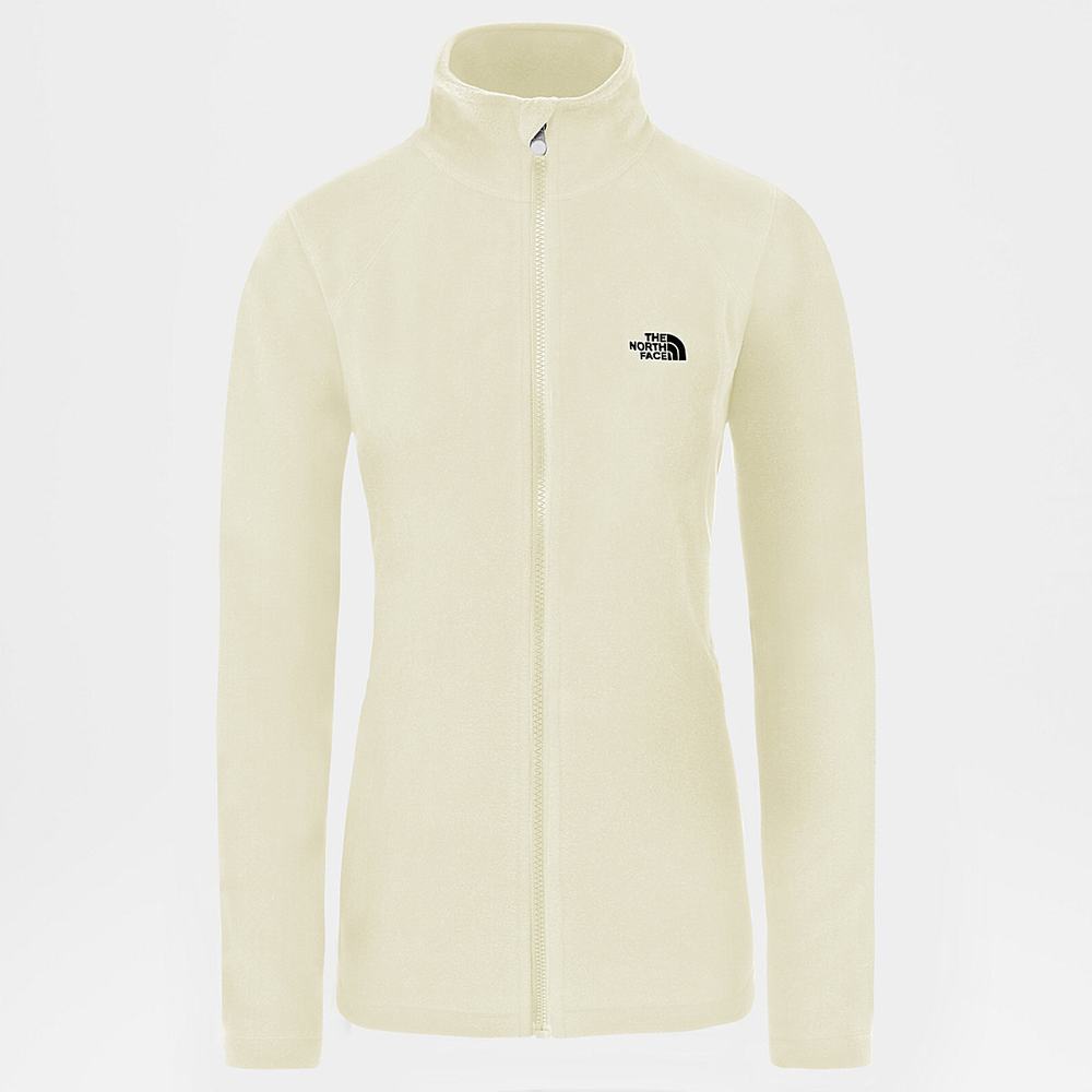 Fleece Mikiny The North Face Emilia Full-Zip Fleece 2 Damske Biele | FUO-812045
