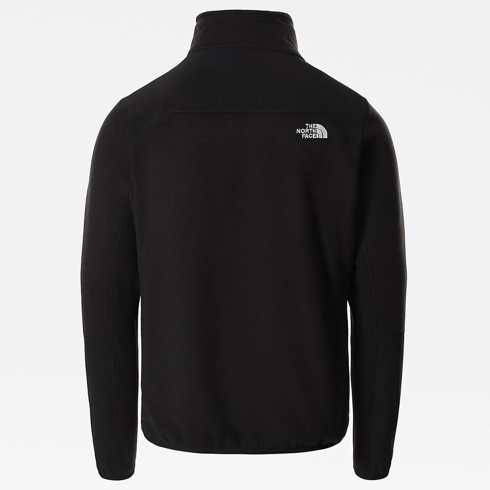 Fleece Mikiny The North Face Glacier Pro Quarter-Zip Panske Čierne | EQF-283547