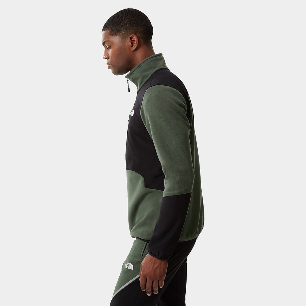Fleece Mikiny The North Face Glacier Pro Quarter-Zip Panske Čierne | JKO-126345