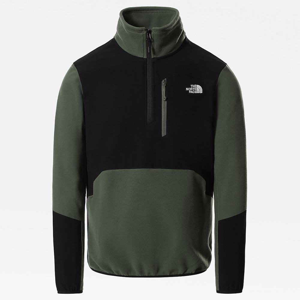 Fleece Mikiny The North Face Glacier Pro Quarter-Zip Panske Čierne | JKO-126345
