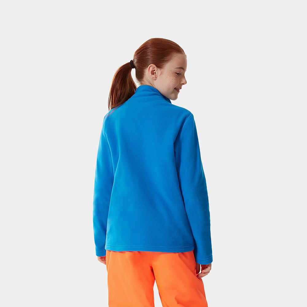 Fleece Mikiny The North Face Glacier Quarter Zip Dievcenske Modre | AWC-396712