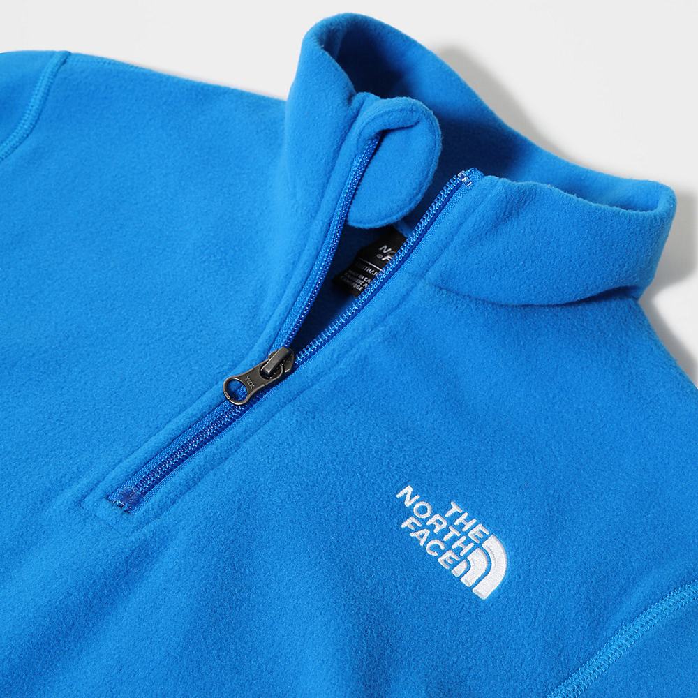 Fleece Mikiny The North Face Glacier Quarter Zip Dievcenske Modre | AWC-396712