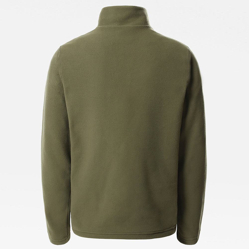 Fleece Mikiny The North Face Glacier Quarter Zip Dievcenske Olivovo Zelená Zelene | RUD-425687