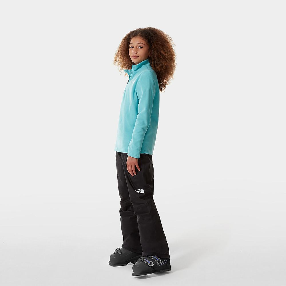 Fleece Mikiny The North Face Glacier Quarter Zip Chlapcenske Modre | SOZ-015326