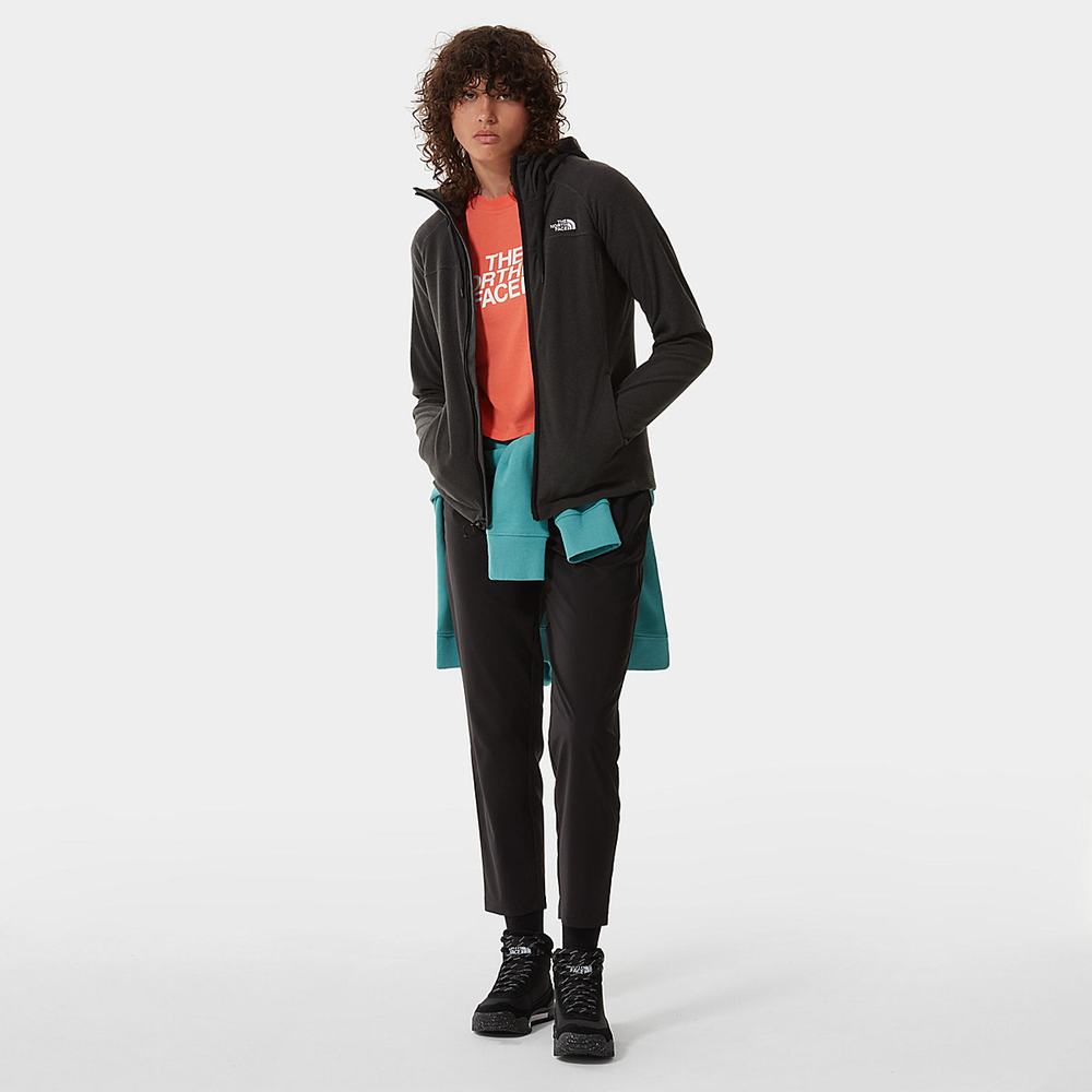 Fleece Mikiny The North Face Homesafe Full-Zip Damske Čierne | AIC-394751