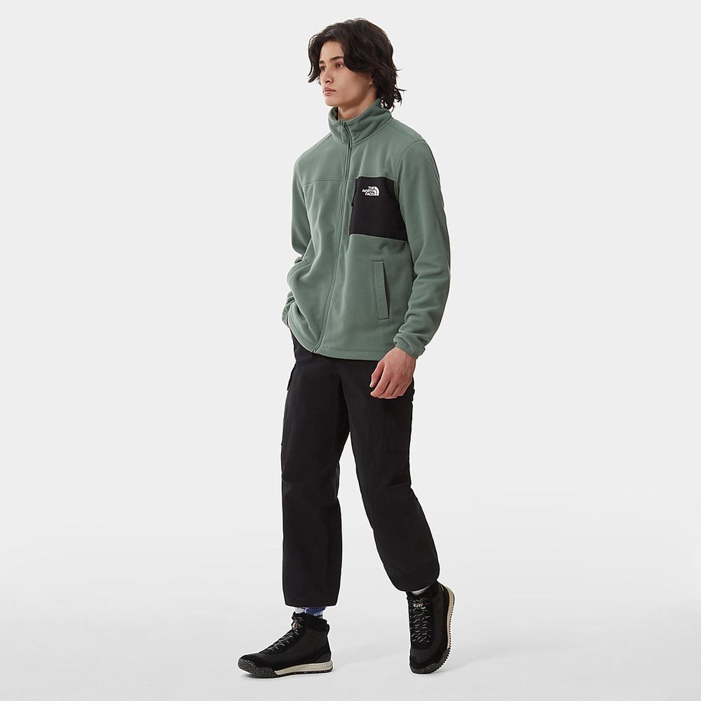 Fleece Mikiny The North Face Homesafe Full-Zip Panske Zelene | QSX-638417