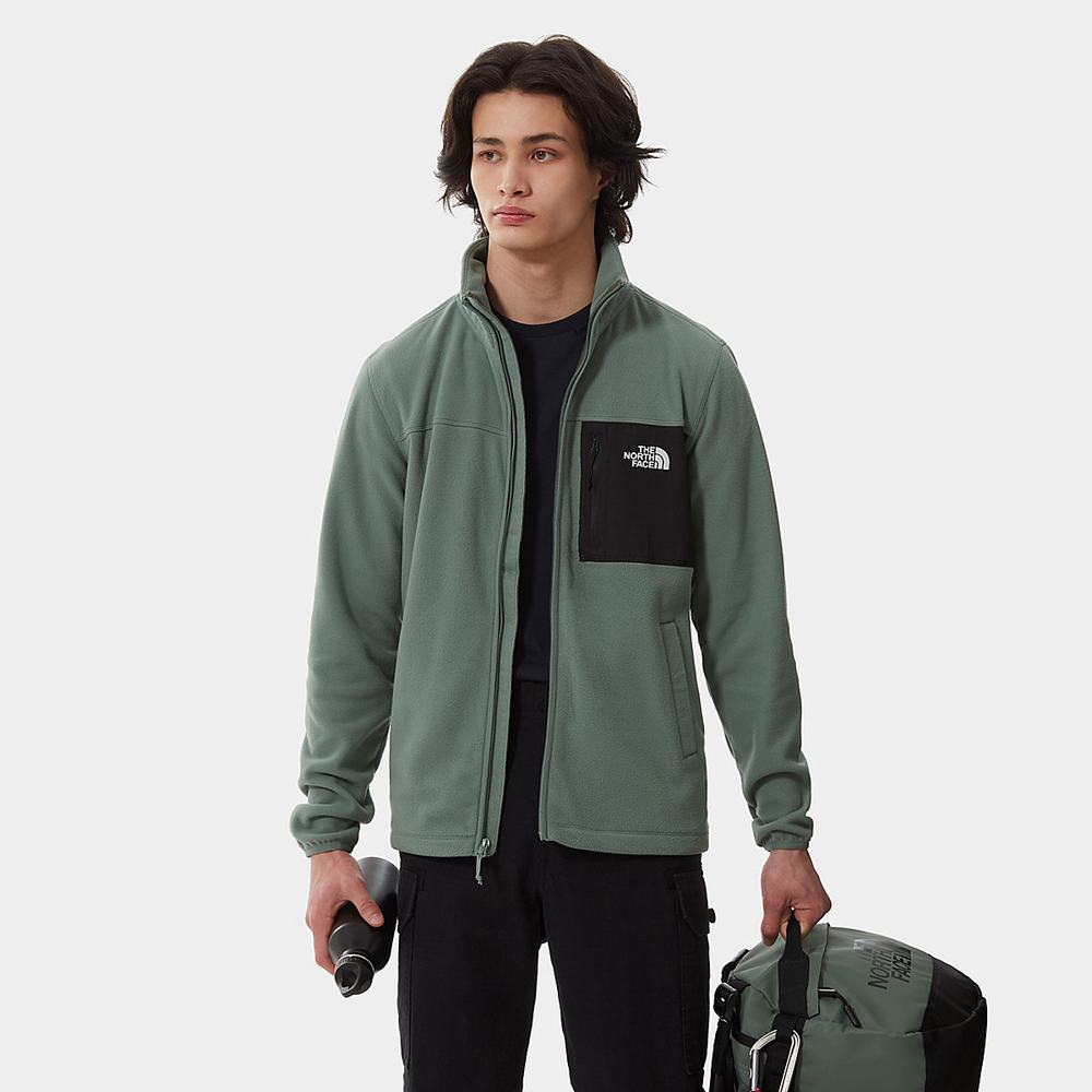 Fleece Mikiny The North Face Homesafe Full-Zip Panske Zelene | QSX-638417