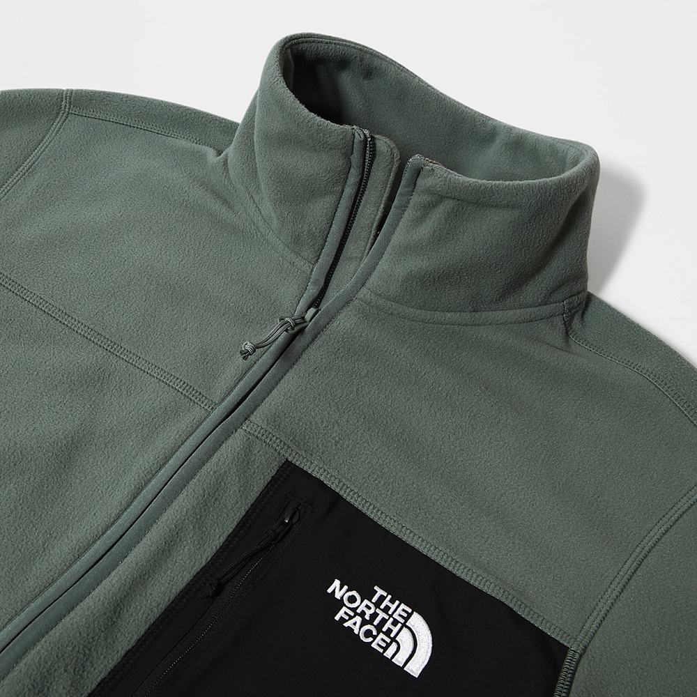 Fleece Mikiny The North Face Homesafe Full-Zip Panske Zelene | QSX-638417