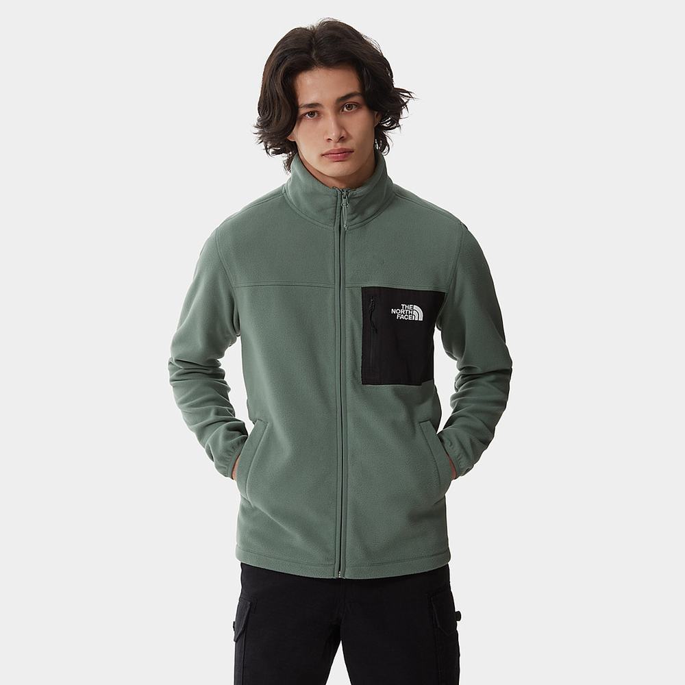Fleece Mikiny The North Face Homesafe Full-Zip Panske Zelene | QSX-638417