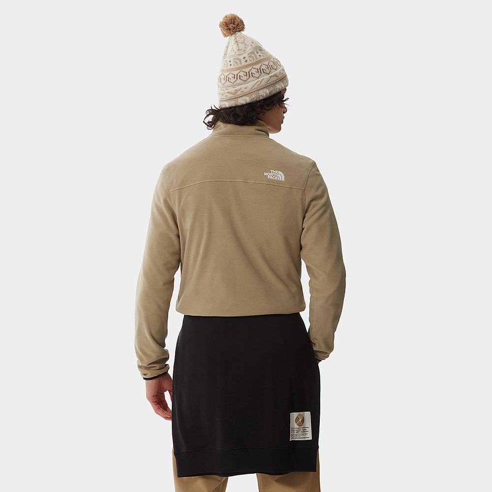 Fleece Mikiny The North Face Homesafe Quarter-Zip Panske Hnede | SYZ-234780