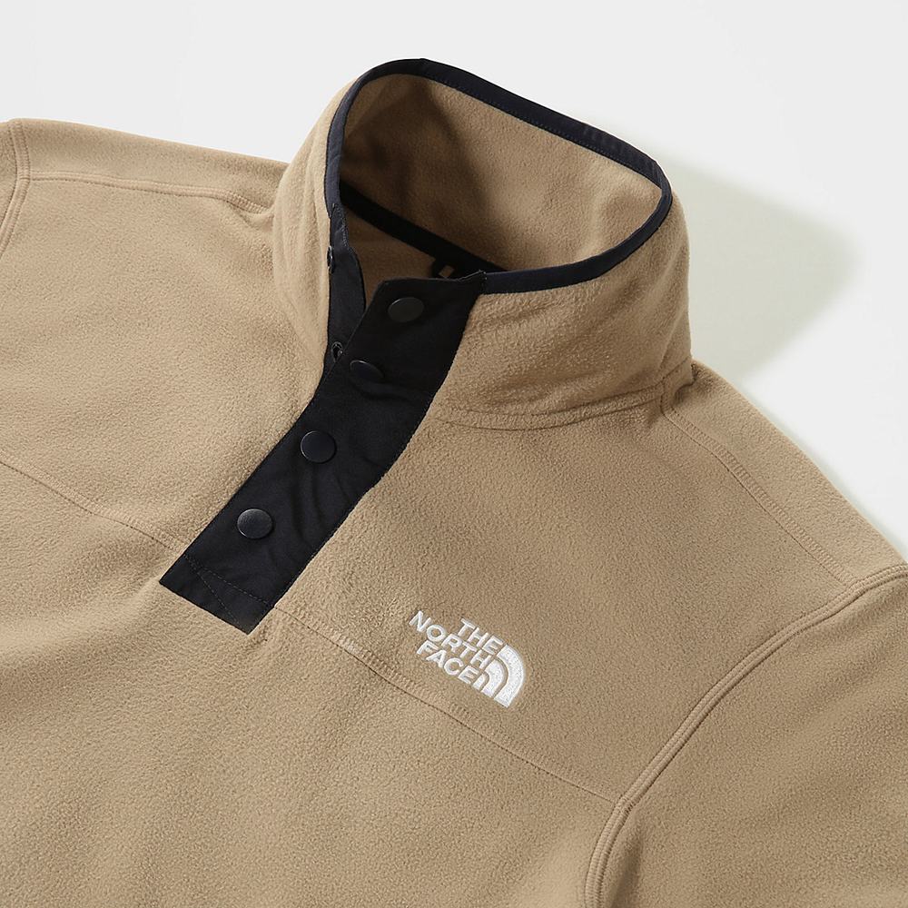 Fleece Mikiny The North Face Homesafe Quarter-Zip Panske Hnede | SYZ-234780