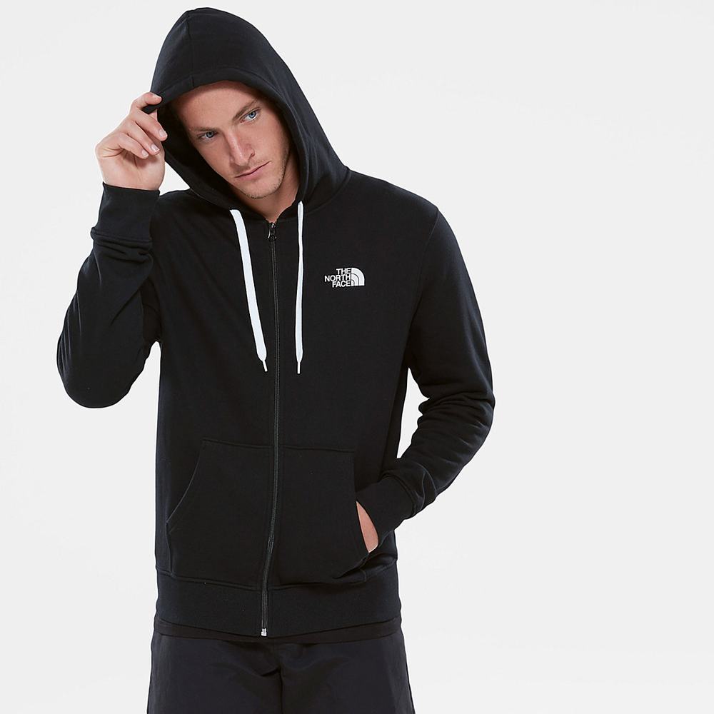 Fleece Mikiny The North Face Open Gate Full-Zip Panske Čierne Biele | TRF-720316