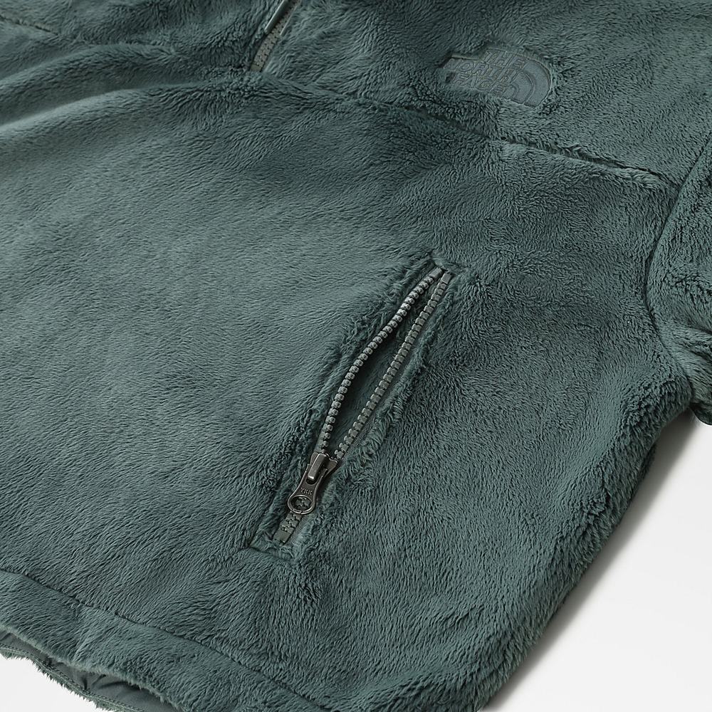 Fleece Mikiny The North Face Osito Cropped Damske Zelene | QMR-418067
