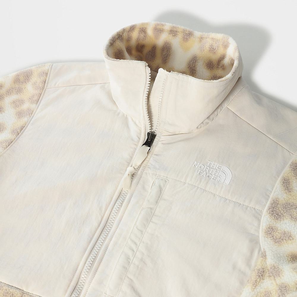 Fleece Mikiny The North Face Printed Denali 2 Damske Strieborne Siva Leopardie Biele | UCW-054692