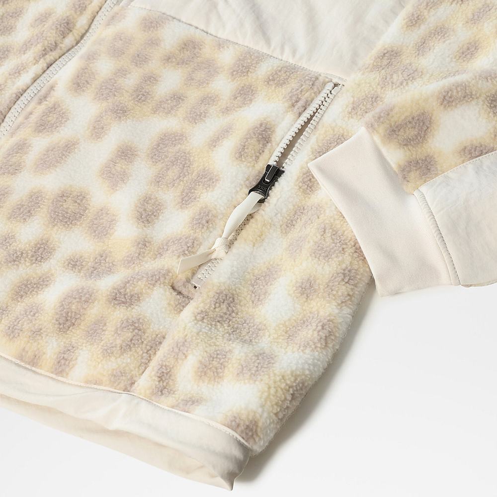 Fleece Mikiny The North Face Printed Denali 2 Damske Strieborne Siva Leopardie Biele | UCW-054692