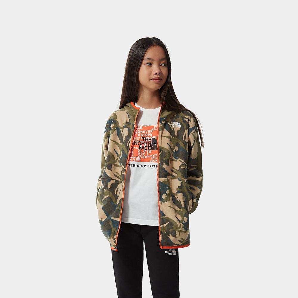 Fleece Mikiny The North Face Printed Glacier Full-Zip Chlapcenske Maskacove | RTL-035641