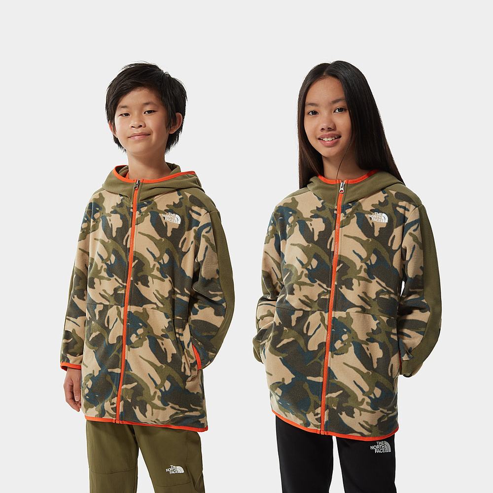 Fleece Mikiny The North Face Printed Glacier Full-Zip Chlapcenske Maskacove | RTL-035641