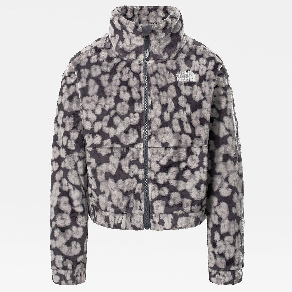 Fleece Mikiny The North Face Printed Osolita Dievcenske Siva Leopardie | GUJ-523471