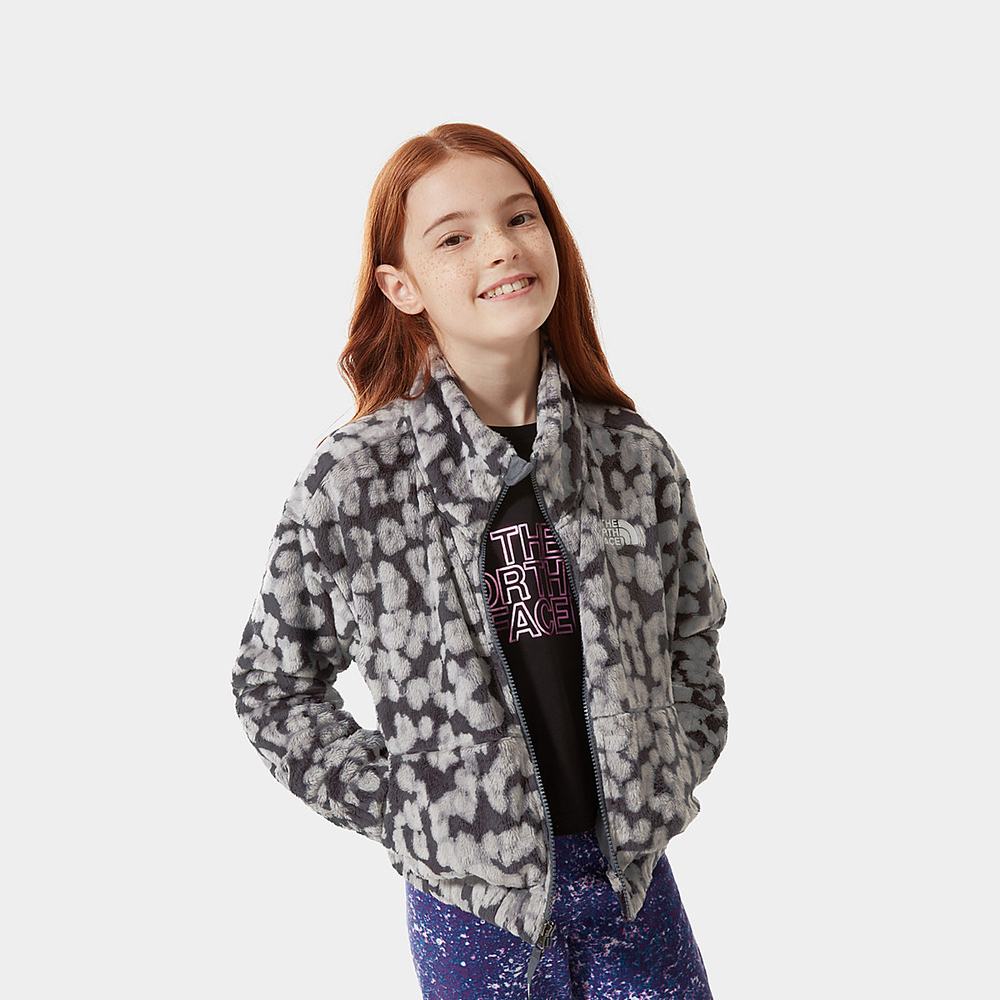 Fleece Mikiny The North Face Printed Osolita Dievcenske Siva Leopardie | GUJ-523471