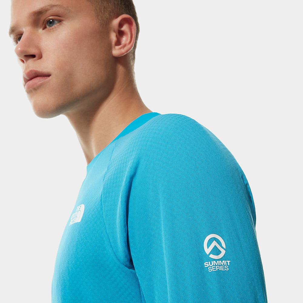 Fleece Mikiny The North Face SUMMIT SERIES™ L2 FUTUREFLEECE™ Panske Modre | QIV-896705