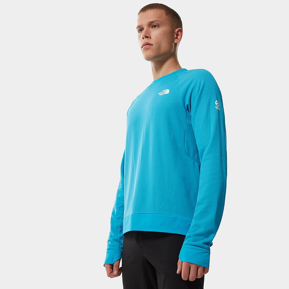 Fleece Mikiny The North Face SUMMIT SERIES™ L2 FUTUREFLEECE™ Panske Modre | QIV-896705